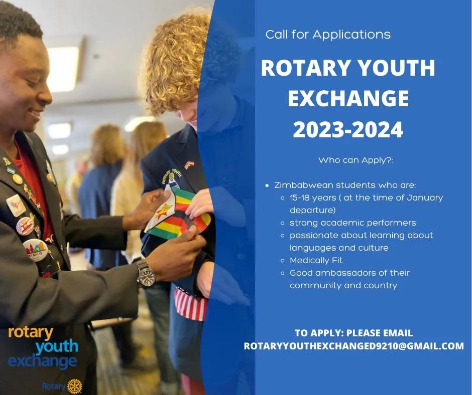 Call for Application for Rotary Youth Exchange