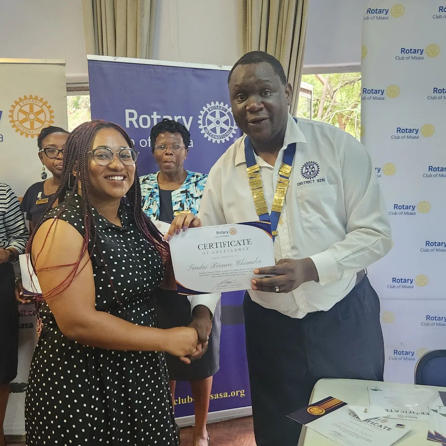 Rotarians honoured for outstanding service